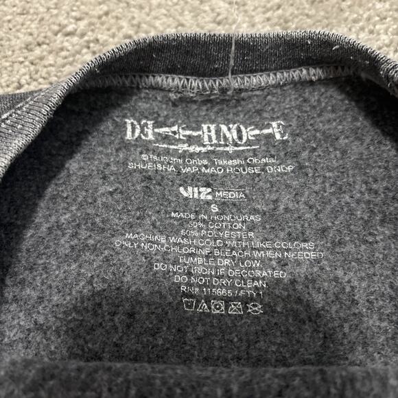 Death Note Misa Amane Metallic Dark Wash Crewneck Sweatshirt Oversized Size S - Picture 2 of 6